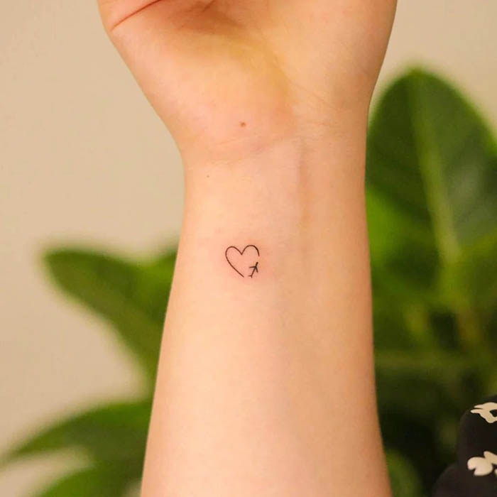 Pieni sydän tatuointi
